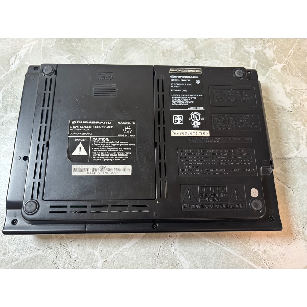 Classic Durabrand Portable DVD Player PDV-709‎ AS-IS - Picture 6 of 6